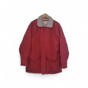 Vintage Fitzwright Hobo Barn Chore Coat Oversized Red Winter Jacket Size XL